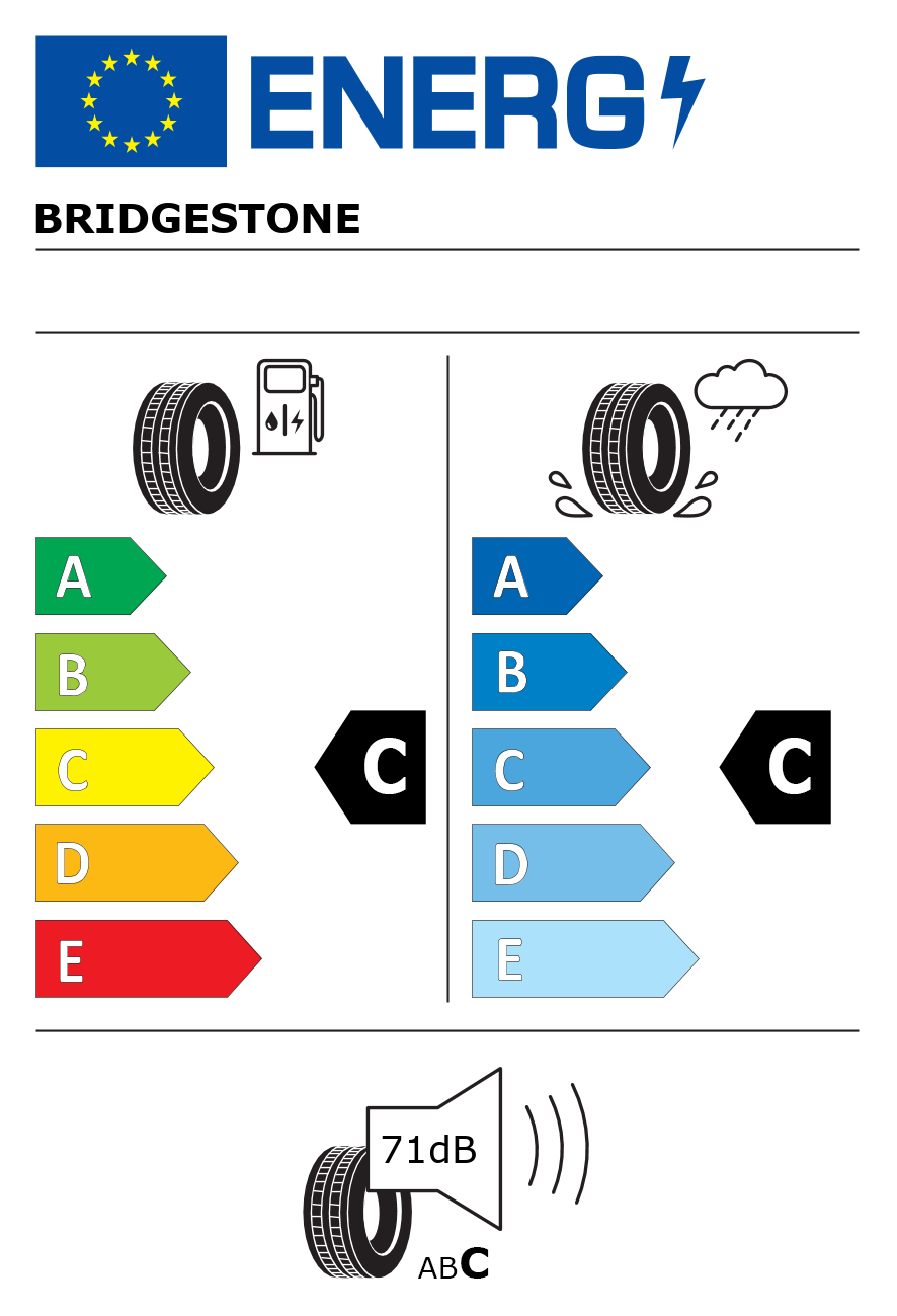 Etichetta energetica per Pneumatico BRIDGESTONE 175/65 R14 82T ECOPIA EP150