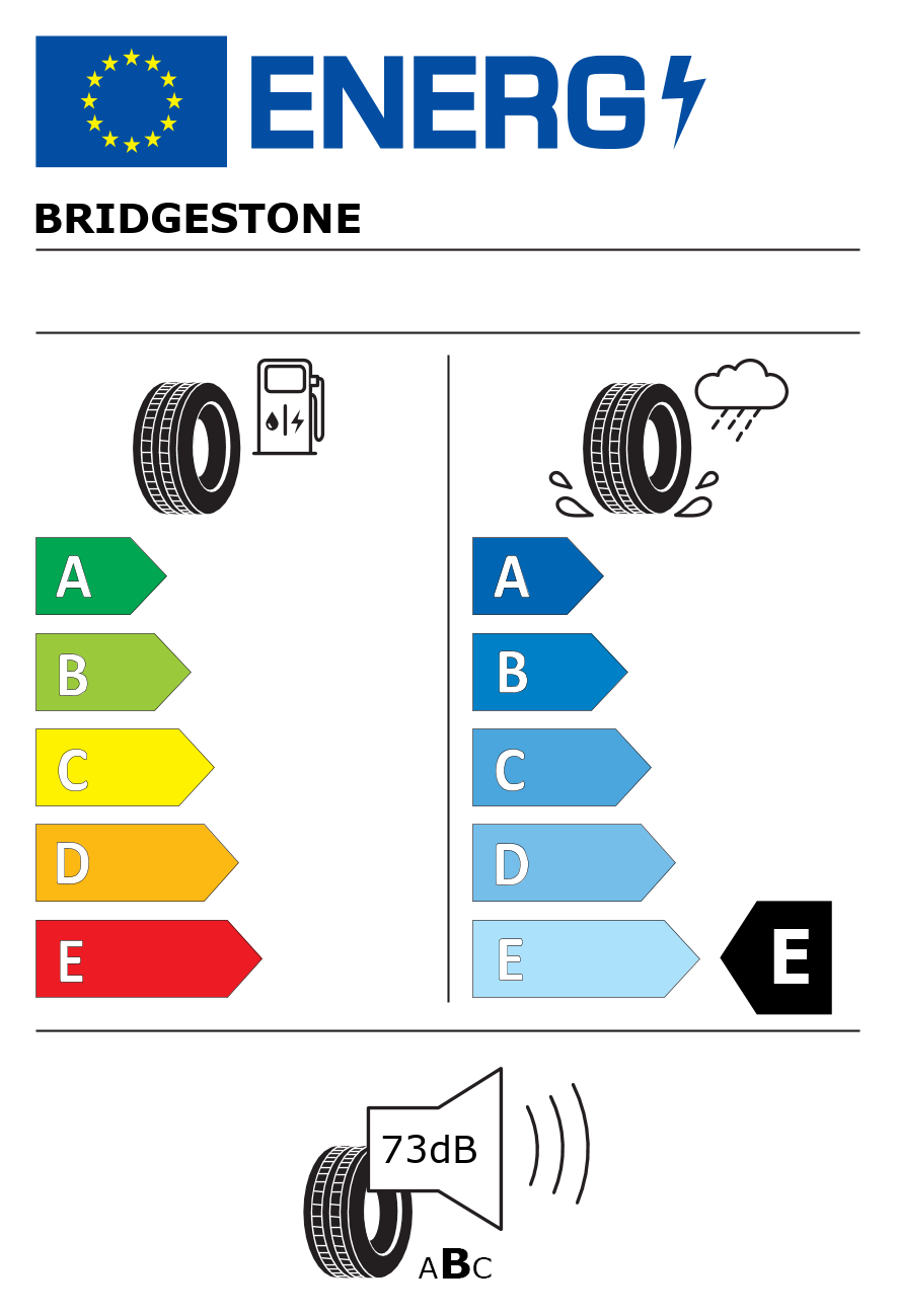 Etichetta energetica per Pneumatico BRIDGESTONE 155/80 R12 88N RD713 8PR