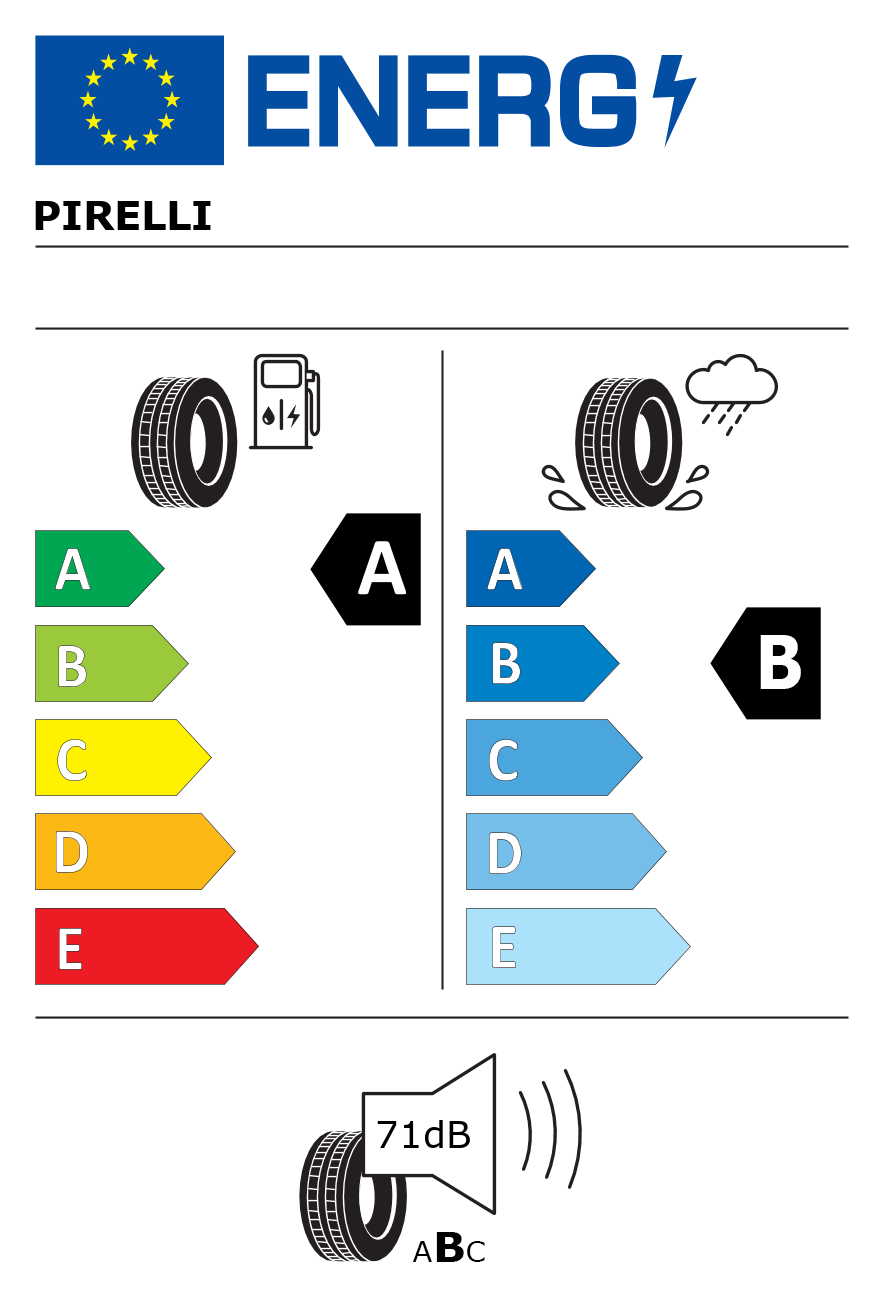 Etichetta energetica per Pneumatico PIRELLI 245/45 R21 104V CINTURATO ALL SEASON SF 2 M+S ELT FR VOLVO XL
