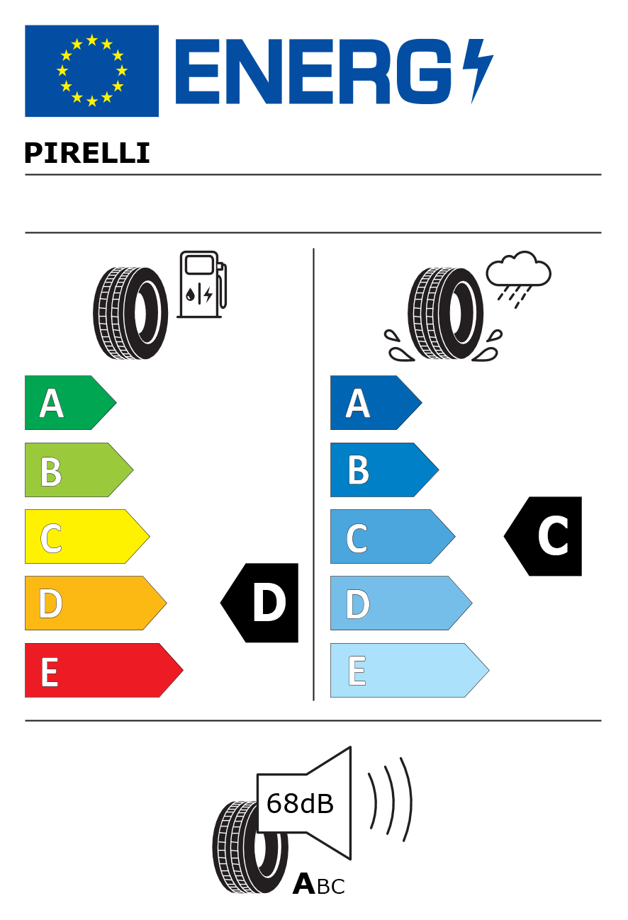 Etichetta energetica per Pneumatico PIRELLI 205/40 R18 86Y PZERO TROFEO RACE XL ZR